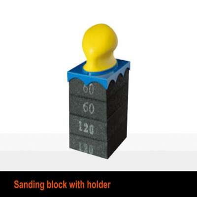 Abrasive Sanding spone Block With rubber Holder